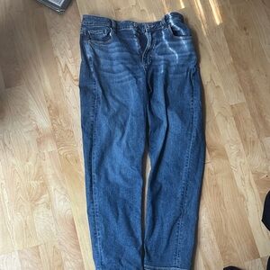 American Eagle Outfitters Dark Blue Straight Leg Jeans